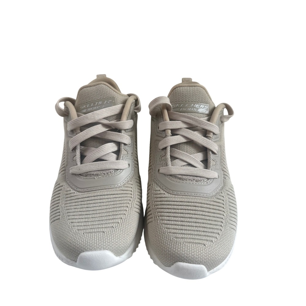 Skechers Women's Light Gray Knit Slip-On Sneakers
